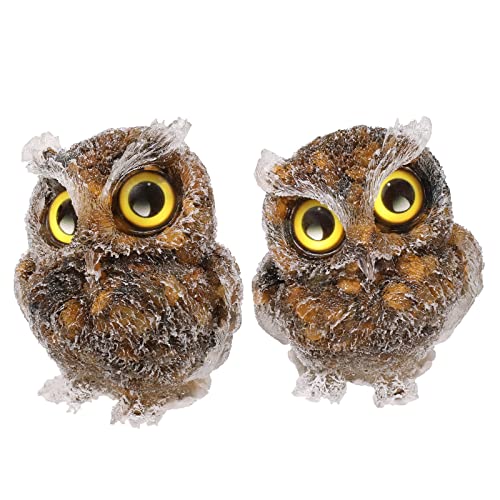 Mini Tiger's Eye Crystal Organite Owl Figurine Ornaments