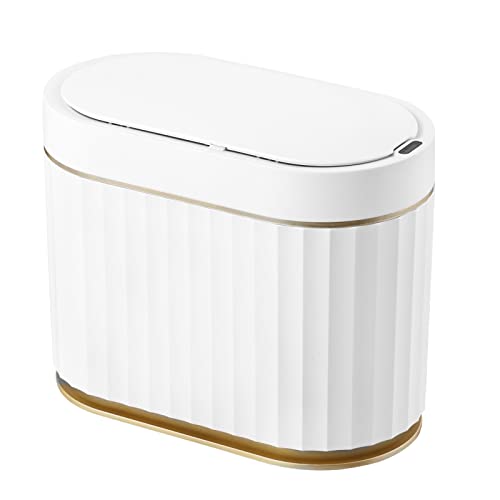 Mini Trash Can with Lid - Small and Convenient Desktop Automatic Garbage Can