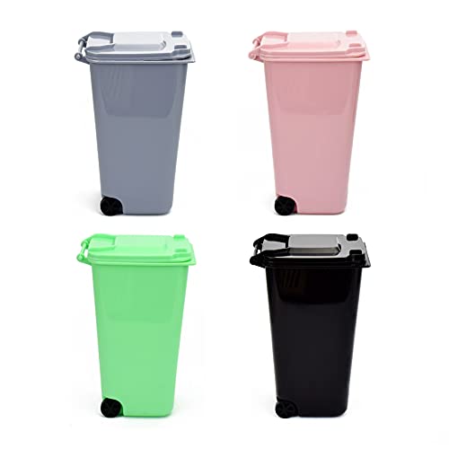 Mini Trash Can with Lid Swing Top