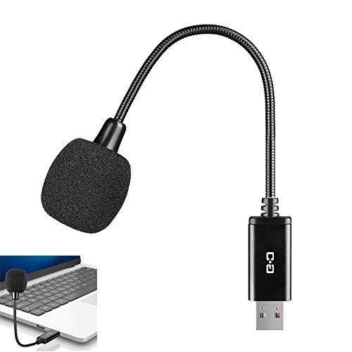 Mini USB Microphone with Gooseneck & Universal USB Sound Card