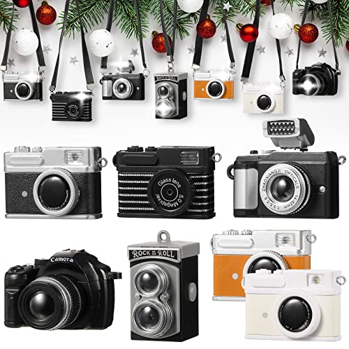 Mini Vintage Camera Christmas Ornaments