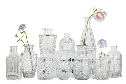 Mini Vintage Vases Set of 10