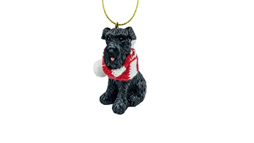 Miniature Black Schnauzer Dog Christmas Tree Ornament