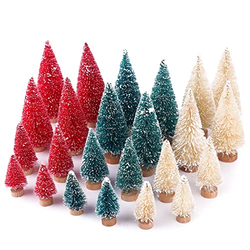 Miniature Christmas Tree Set for Festive Decor