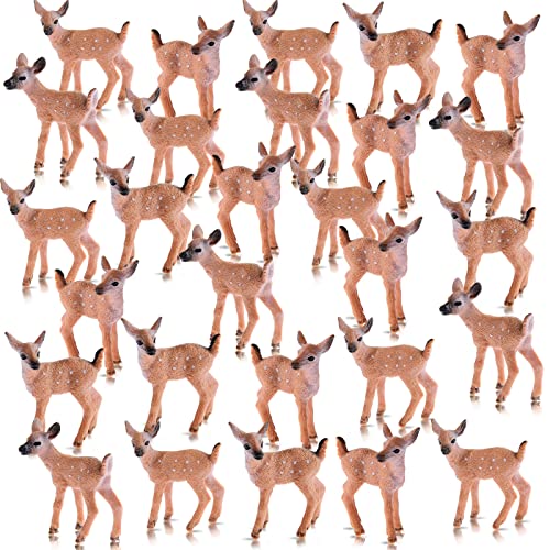 Miniature Deer Figurines for Crafts and Decorations