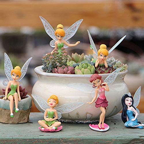 Miniature Fairy Figurines for Outdoor Decor