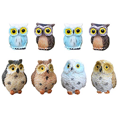Miniature Owl Decorative Figurines