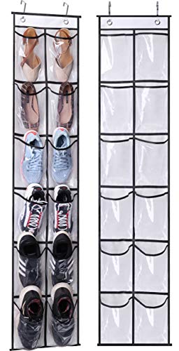 MISSLO Shoe Organizer with 12 Crystal Pockets
