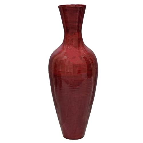 Modern Bamboo Floor Vase for Home Decor