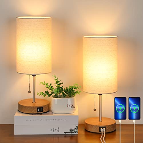 Modern Bedside Lamps with USB Ports
