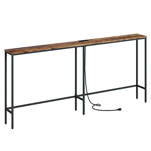 Modern Console Table with Power Outlet