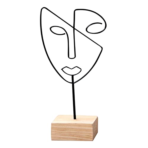 Modern Figure Face Abstract Sculpture