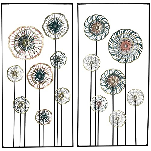 Modern Flower Hanging Wall Sculpture