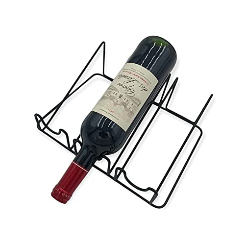 Modern Matte Black Metal Wine Rack