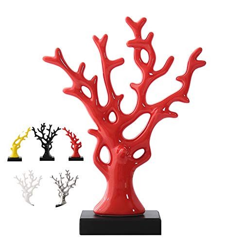 Modern Style Ceramic Statue - Jewelry Frame - Vase - Red Home Decoration
