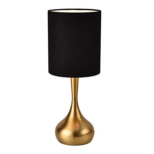 Modern Table Lamp with Brass Metal Droplet Base