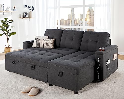 VanAcc Sleeper Sofa - Functional and Stylish Sofa Bed with Storage and Convenient Features