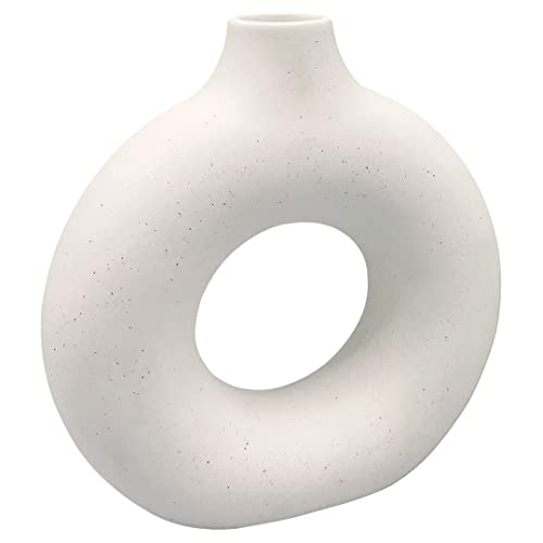 Modern White Ceramic Vase - Minimalist Nordic Boho Ins Style