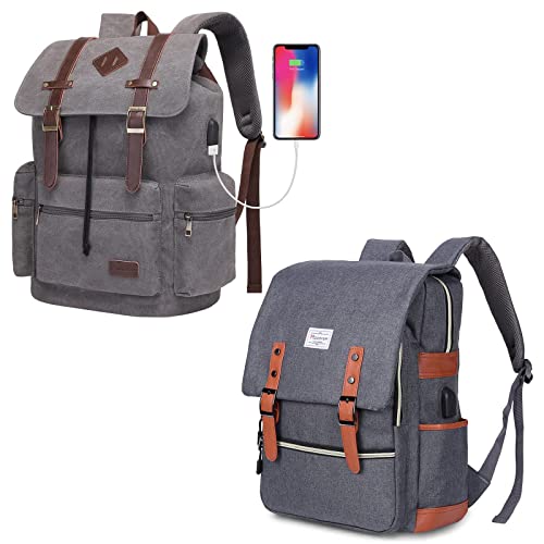 Modoker Vintage Laptop Backpack