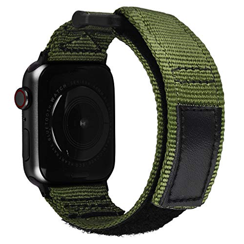 MOFREE Nylon Apple Watch Band 44mm/42mm, Soft Breathable Woven Loop Sport Strap