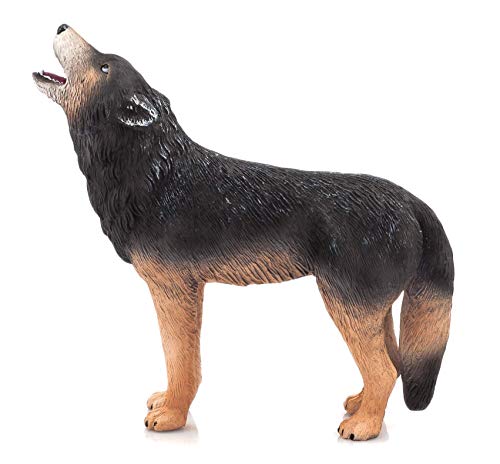 MOJO Wolf Howling Toy Replica Figurine