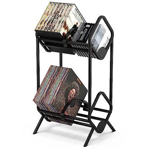 MoKo 2-Tier Vinyl Record Storage Rack