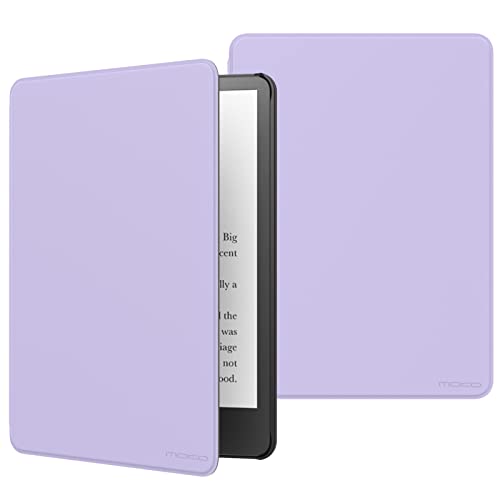 MoKo Case Fits 6.8" Kindle Paperwhite and Kindle e-Reader 2021, Lightweight Shell Cover with Auto Wake/Sleep for Kindle Case, Taro Purple