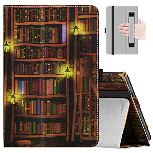 MoKo Case for Amazon Kindle Fire 7 Tablet - Retro Library