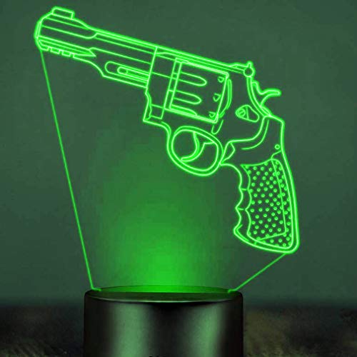 MOLLY HIESON 3D Gun Pistol Night Light