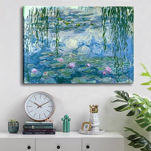 Monet Canvas Wall Art - Water Lilies Classic Print