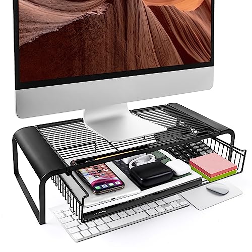 Monitor Stand Riser With Drawer