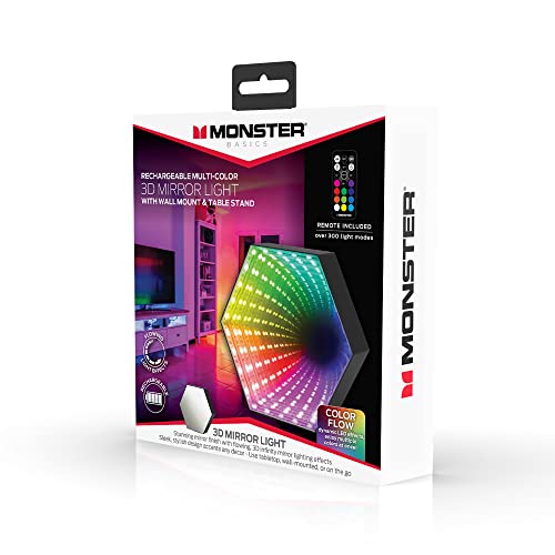 Monster Rechargeable Multicolor Infinity Mirror Light