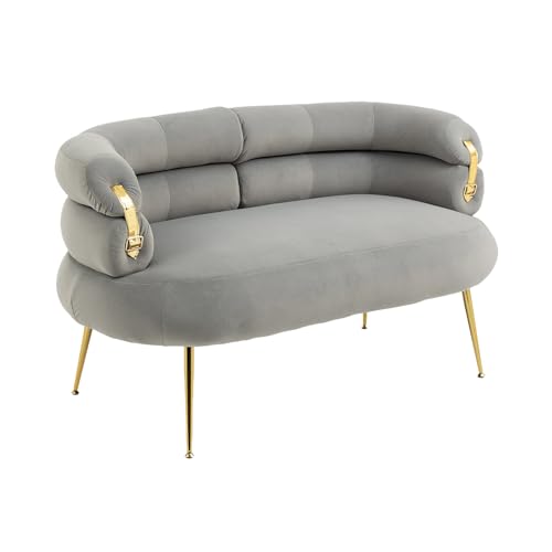 MOONMISS Velvet Loveseat - Modern Couch for Living Room