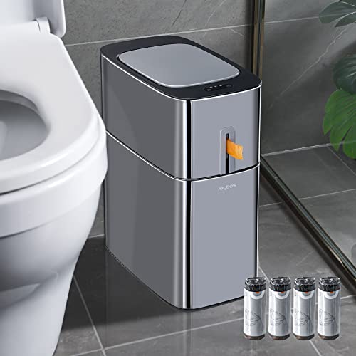 MOPUP Smart Bathroom Trash Cans with Lids