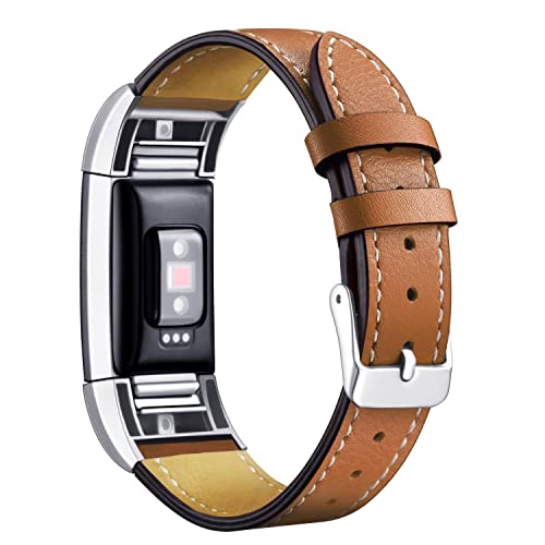 Mornex Leather Band for Fitbit Charge 2