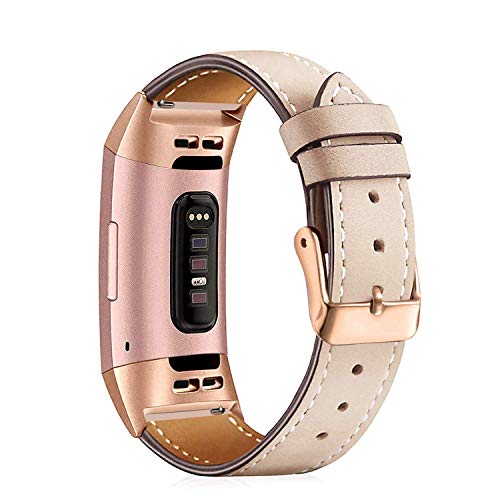 Mornex Leather Band for Fitbit Charge 3 and Charge 4