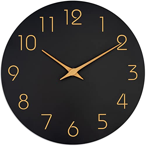 Mosewa Wall Clock - Simple Minimalist Design, Silent Non-Ticking