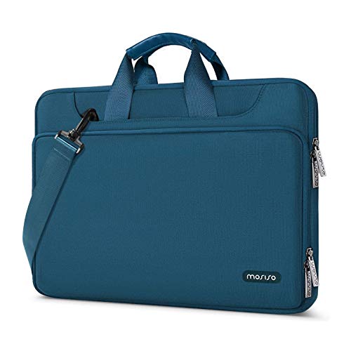 MOSISO 360 Protective Laptop Shoulder Bag - Teal Green