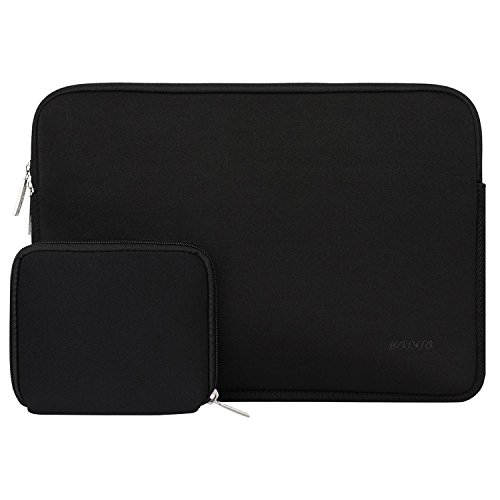 MOSISO Laptop Sleeve with Small Case, Black