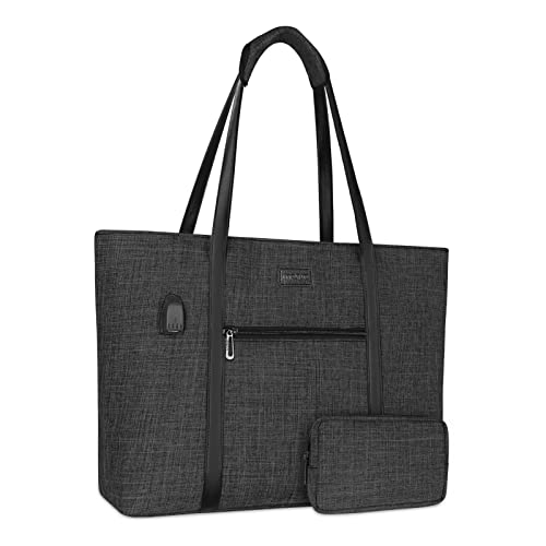 MOSISO USB Port Laptop Tote Bag for Women