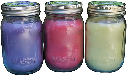 Mosquito Naturals Bug-Repelling Candles with Essential Oils - Set of 3