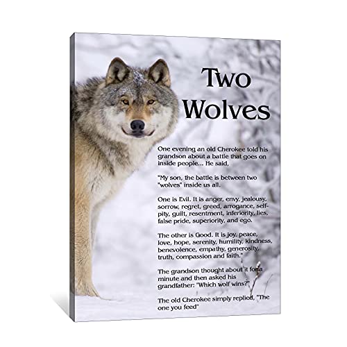 Motivational Quotes Wolf Pictures Wall Decor Canvas Prints