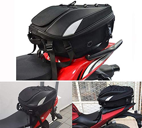 Motorcycle Tail Bag - Dual Use Backpack Waterproof Motorbike Helmet Storage Bags