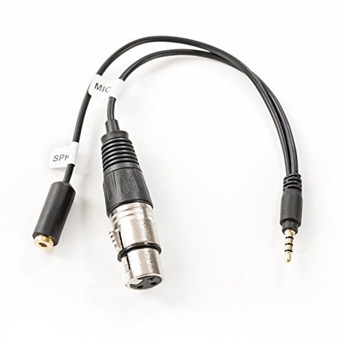 Movo TCB2 XLR Microphone Adapter with Headphone Jack