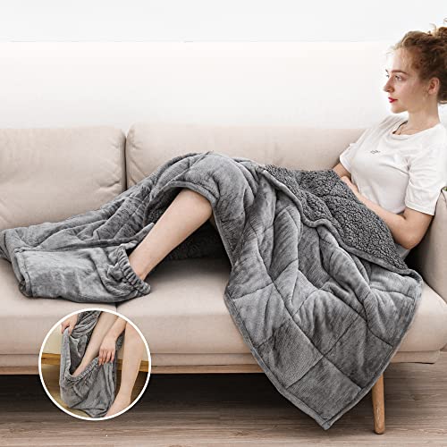 Mr. Sandman Weighted Blanket with Foot Pocket