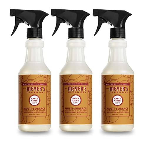 MRS. MEYER'S CLEAN DAY All-Purpose Cleaner Spray, Limited Edition Apple Cider, 16 fl. oz - Pack of 3