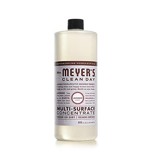 MRS. MEYER'S CLEAN DAY Multi-Surface Cleaner Concentrate, Use to Clean Floors, Tile, Counters, Lavender, 32 fl. oz