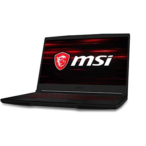 MSI 计算机 GF63，NVIDIA GeForce GTX 1650 显卡，15.6 英寸 8GB 256GB 英特尔酷睿 i5-10300H X4 2.5GHz Win10，黑色