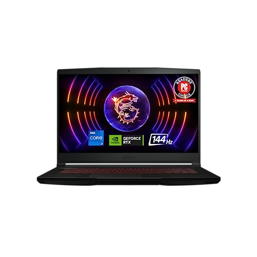 MSI GF63 15.6" 144Hz Gaming Laptop