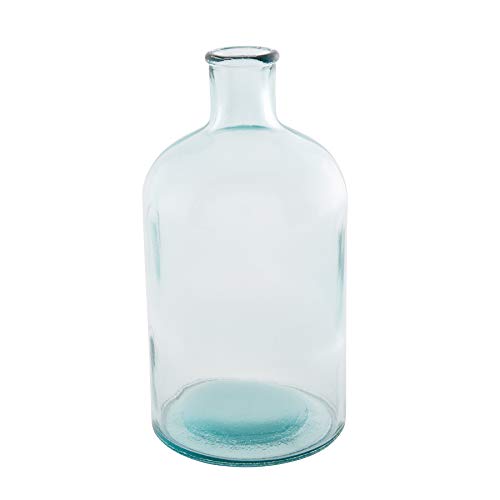 Mud Pie VASE - Elegant Medium-Sized Clear Glass Vase